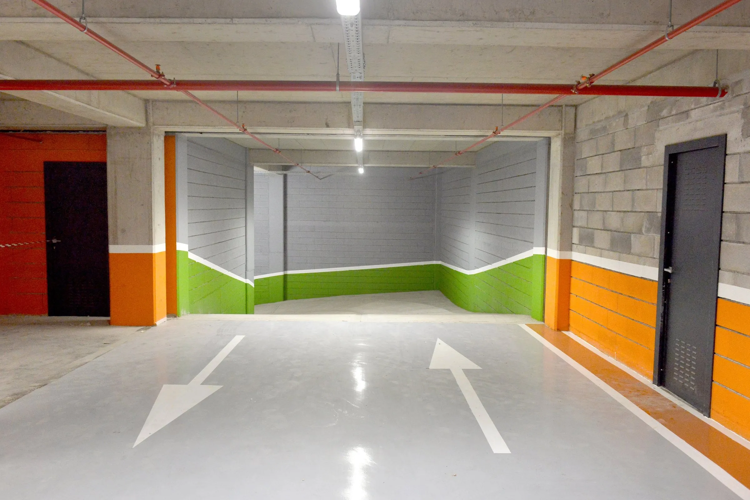 Rampa d’ingresso al parcheggio interrato